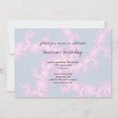 Paarse wervelkolom - fractale kunst kaart (Achterkant)