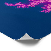 Paarse wervelkolom - fractale kunst poster (Hoek)