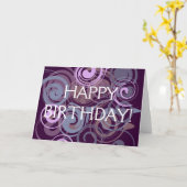 Paarse wervelkolom kaart (Gele Bloem)