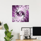 Paarse wervelkolom poster (Thuiskantoor)