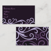 Paarse wervelkolom Visitekaartje (Voorkant / Achterkant)