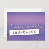 Paarse wet op onttrekkingsontwaseming briefkaart (Voorkant / Achterkant)