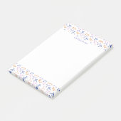 Paarse wetenschapsmoleculen biologiepictogrammen post-it® notes (Schuin)