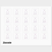 Paarse Whimsical Sparen de Stickers van de Datum (Vel)