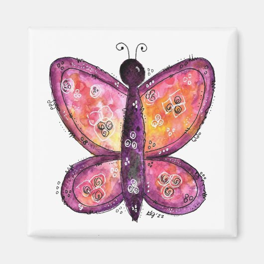 Paarse whisky magneet (Voorkant)