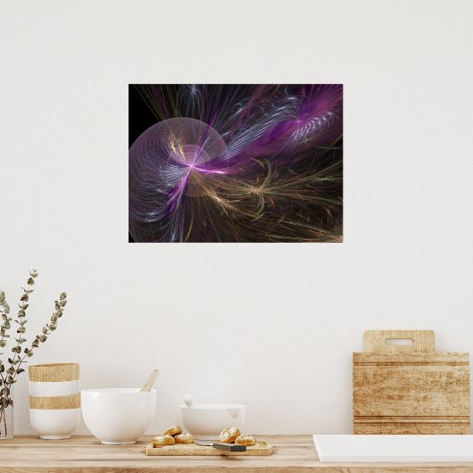 Paarse Whisper Poster (Keuken)