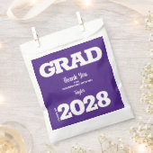 Paarse White Graduation Party Favor Bag Bedankzakje (Geknipt)