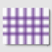 Paarse White Photo Graduparty Gastenboek (Achterkant)