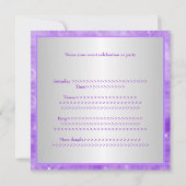 Paarse White Silver Lights Kaart (Achterkant)