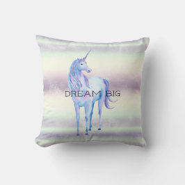 Paarse White Unicorn Dream Kussen