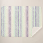 Paarse White Unicorn Dream Sherpa Deken (Voorkant (horizontaal))