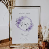 Paarse WiFi-code, uitnodiging voor WiFi Connect