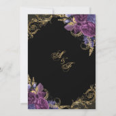 Paarse wijn - Antiek goudweddenschap Kaart (Achterkant)