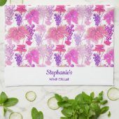 Paarse wijnbereiding op basis van wijnbereiding theedoek (Gevouwen)