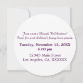 Paarse wijnstokken met krullende glans, Happy Diwa Kaart (Achterkant)