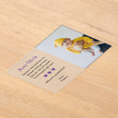 Paarse wil je mijn Godmother voorsteldoop zijn Acryl Uitnodigingen (Laagn)