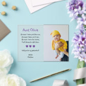 Paarse wil je mijn Godmother voorsteldoop zijn Acryl Uitnodigingen (Insitu (Huwelijk))