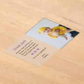 Paarse wil je mijn peetvader zijn voorsteldoop acryl uitnodigingen (Laagn)