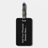 Paarse Wild Flower cd ltcna Bagagelabel (Achterkant verticaal)