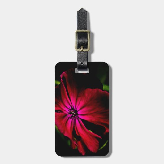 Paarse Wild Flower cd ltcnm Bagagelabel (Voorkant verticaal)