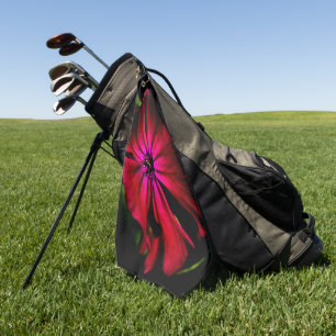 Paarse Wild Flower gtcn Golf Towel Golfhanddoek