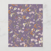 Paarse Wildbloem Eerste Heilige Communie in Bloei (Achterkant)