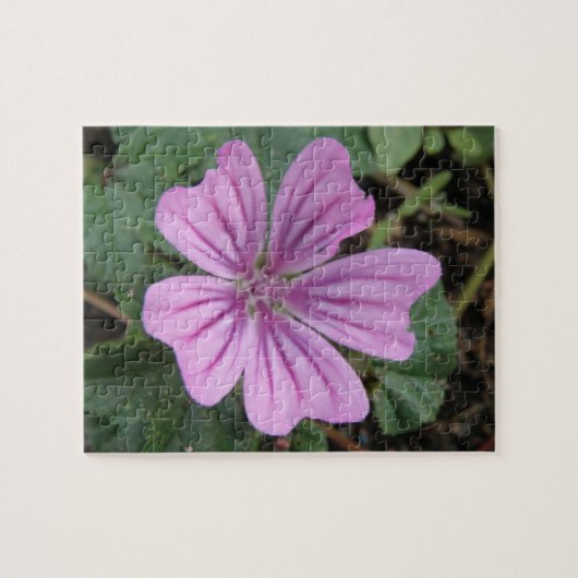Paarse Wildbloem Puzzle Legpuzzel (Horizontaal)