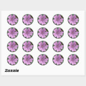 Paarse Wildbloem Sticker (Vel)