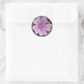 Paarse Wildbloem Sticker (Tas)