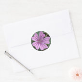 Paarse Wildbloem Sticker (Envelop)