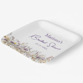 Paarse Wildbloemen Bloemen Bloemen Vrijgezellenfee Papieren Bordje (Gebogen)