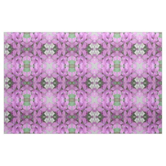 Paarse Wildbloemen Floral Patterned Fabric Stof (Fat Quarter)