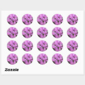 Paarse Wildbloemen Sticker (Vel)