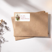 Paarse wilde Adresetiketten Etiket