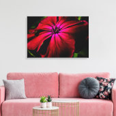 Paarse Wilde Bloem 24x16 (60x40cm) waccna Canvas Afdruk (Insitu (Woonkamer))