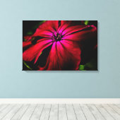 Paarse Wilde Bloem 24x16 (60x40cm) waccna Canvas Afdruk (Insitu (Houten vloer))