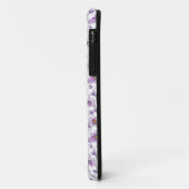 Paarse Wilde Bloem Botanisch Patroonontwerp Case-Mate iPhone Case (Achterkant/links)