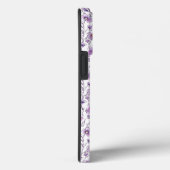 Paarse Wilde Bloem Botanisch Patroonontwerp Case-Mate iPhone Case (Achterkant / Rechts)