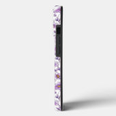 Paarse Wilde Bloem Botanisch Patroonontwerp Case-Mate iPhone Case (Achterkant / Links)