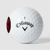 Paarse Wilde Bloem cwb gbcna Golfballen (Logo)