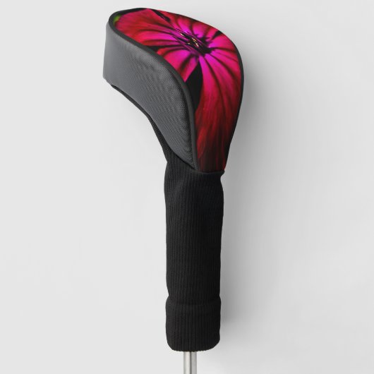 Paarse wilde bloem dccna golfheadcover (Schuin)