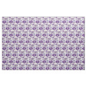 Paarse Wilde Bloem Doodle Stof (Yard (91,4 cm))