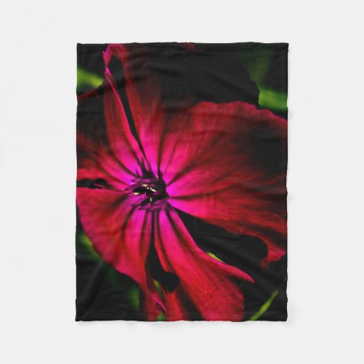 Paarse Wilde Bloem fbcnm Fleece Deken (Voorkant)