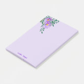 Paarse Wilde bloem Fotograafhoek rand Post-it® Notes (Schuin)