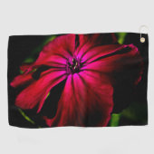 Paarse wilde bloem gtcna golfhanddoek (Horizontaal)