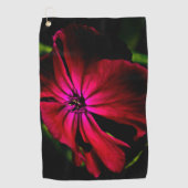 Paarse wilde bloem gtcna golfhanddoek (Voorkant)