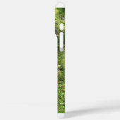 Paarse Wilde Bloem Hoesje Natuur Design (Achterkant / Links)