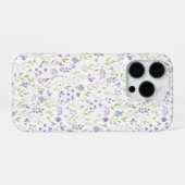 Paarse Wilde Bloem iPhone Hoesje (Achterkant horizontaal)