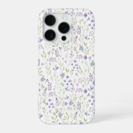 Paarse Wilde Bloem iPhone 16 Pro Hoesje