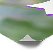 Paarse Wilde Bloem Kind Aangepaste Foto En Naam Poster (Hoek)